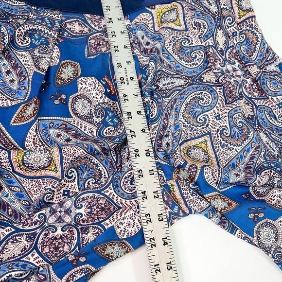 Anthropologie Elevenses Wide Leg Pants Womens Small High Rise Zip Floral Bottoms - Picture 4 of 12